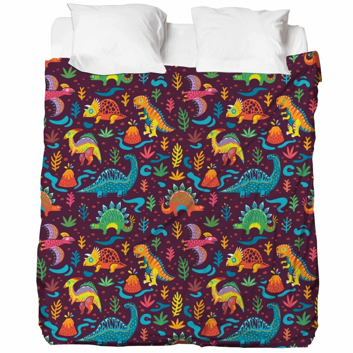 Dinosaur Bedding Dinosaur Bed Sheets Cartoon Bed Sheets Etsy