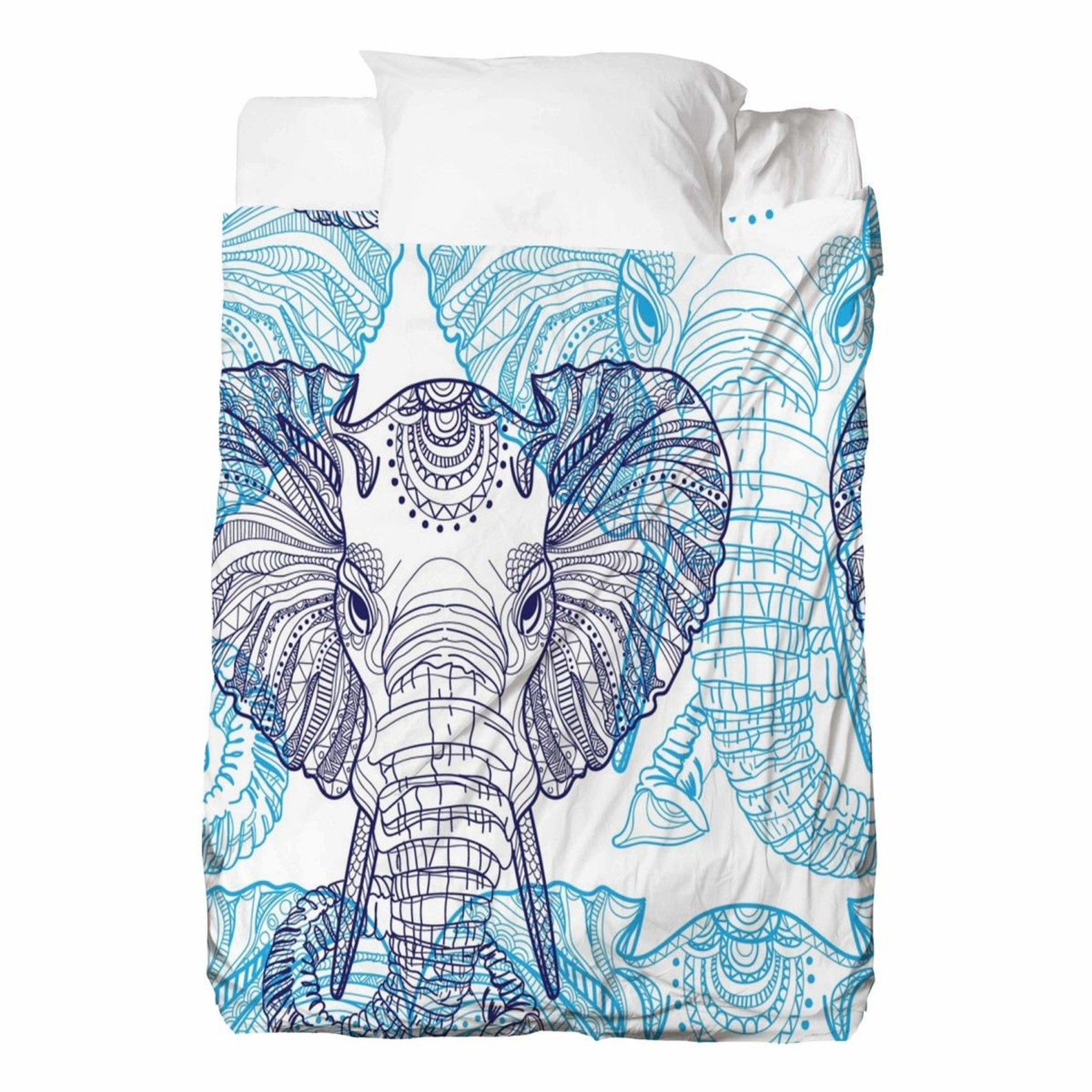 Elefant Bett lake Elefanten flache Sendeplan Elefant | Etsy