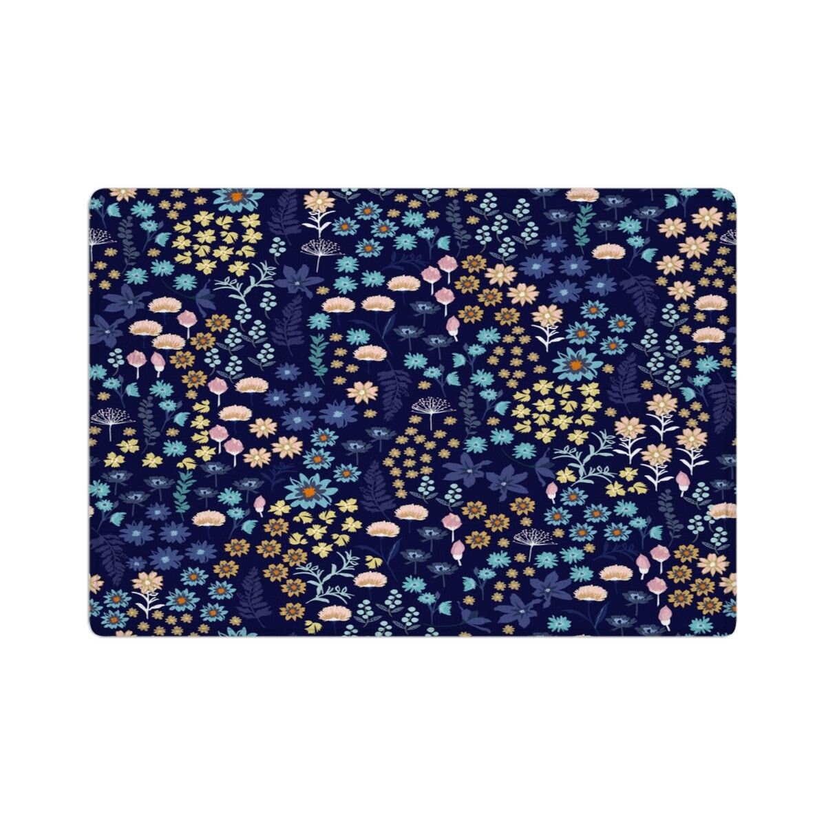 Navy Bath Mats Floral Bath Mat Navy Ditsy Bath Mat Ditsy Etsy