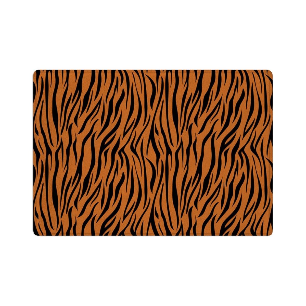 Tiger Stripes Bath Mats Tiger Skin Pattern Bath Rugs Orange Etsy UK