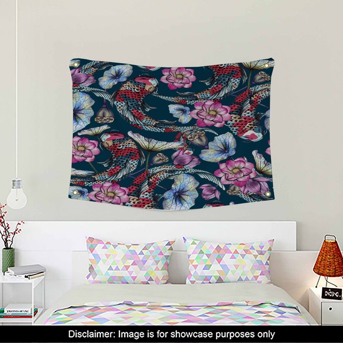 Tattoo Tapestry Tattoo Wall Hanging Asian Wall Art Tattoo | Etsy