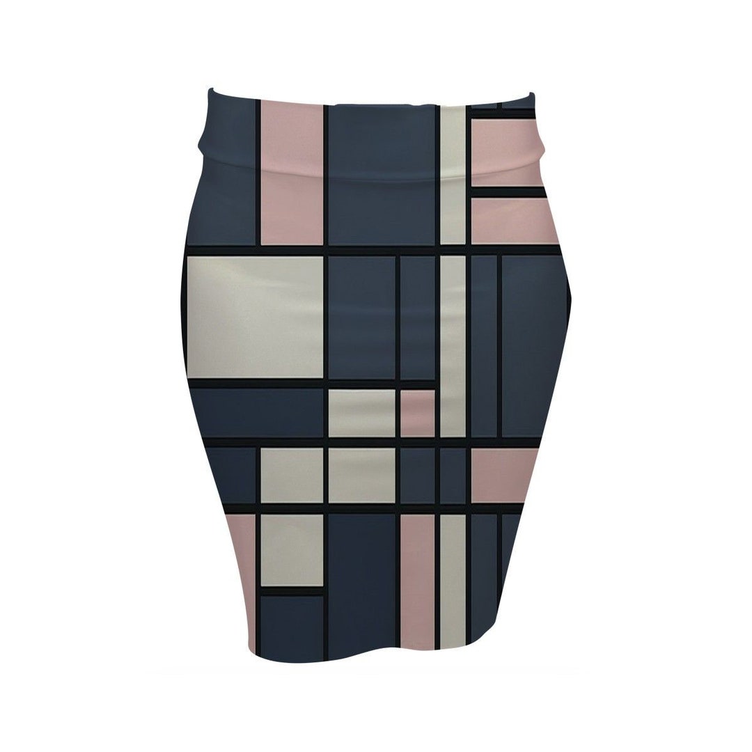 Mondrian Skirt Modern Leggings Navy Woman Teen Girl Apparel - Etsy