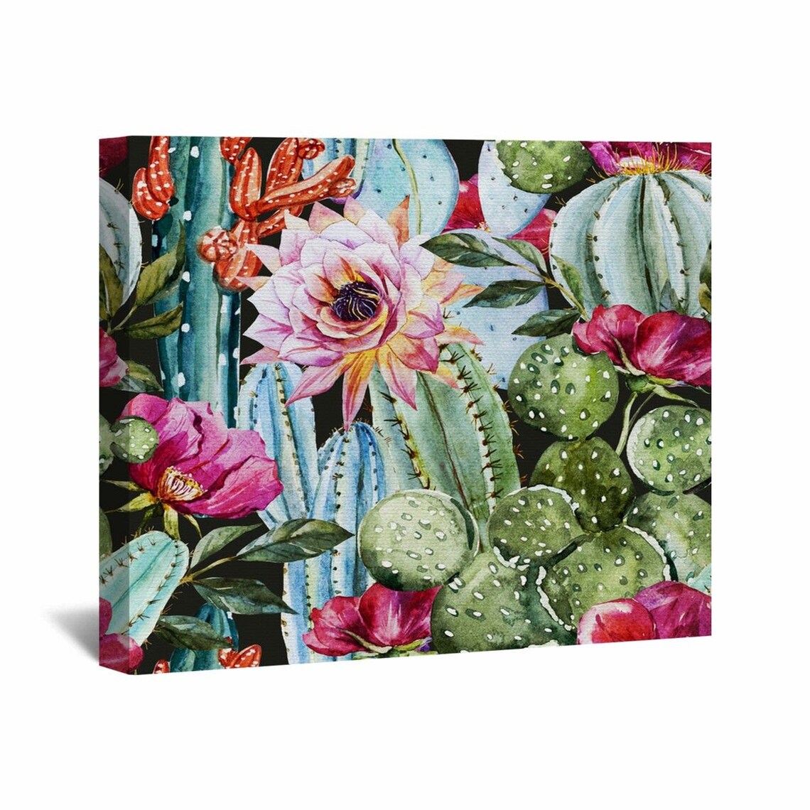 Cactus Canvas Wall Art Canvas Wall Art Canvas Wall Decor Etsy