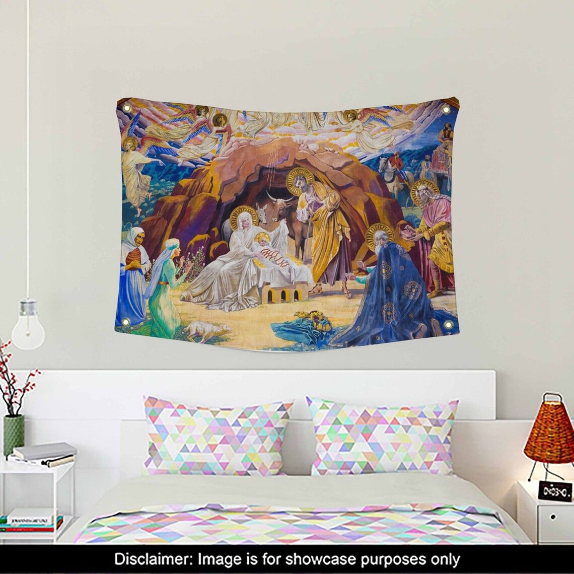 Nativity Wall Art Nativity Tapestry Nativity Wall Hanging Etsy