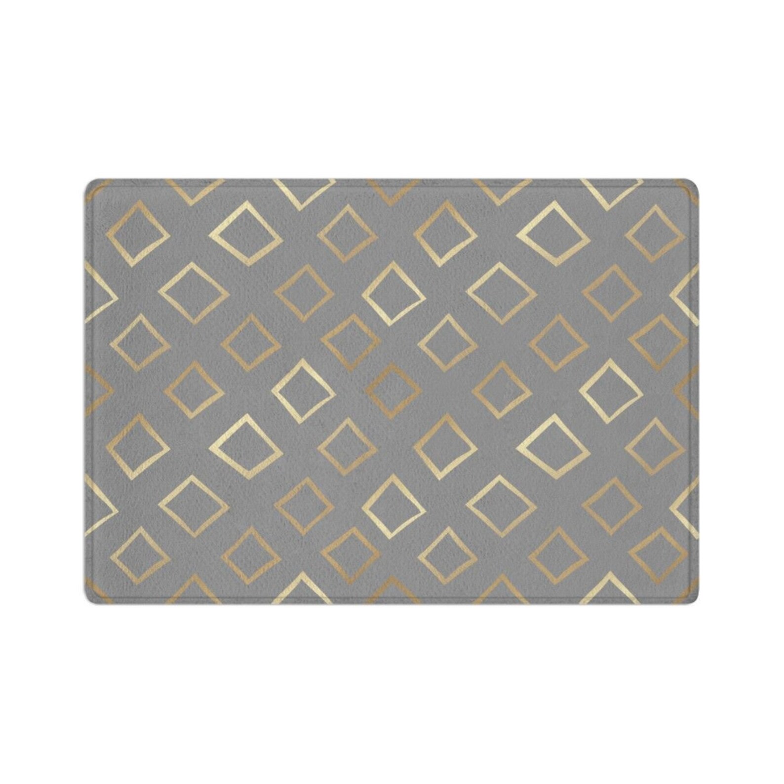 Gray And Gold Bath Mats Abstract Bathroom Rug Gray And Gold Etsy
