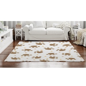 I'm Pawesome - Paw Print Rug by A Little Leafy