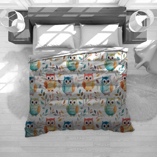 Owl Bedding Etsy