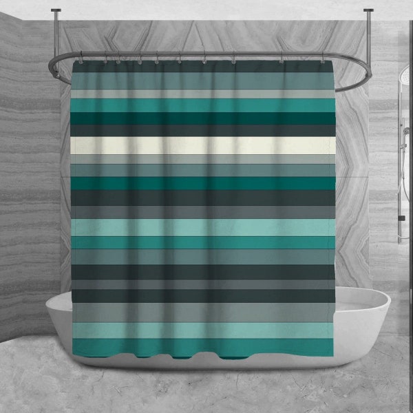 Grey Shower Curtain Etsy