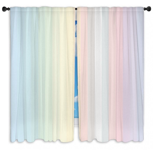 Pastel Curtains Etsy