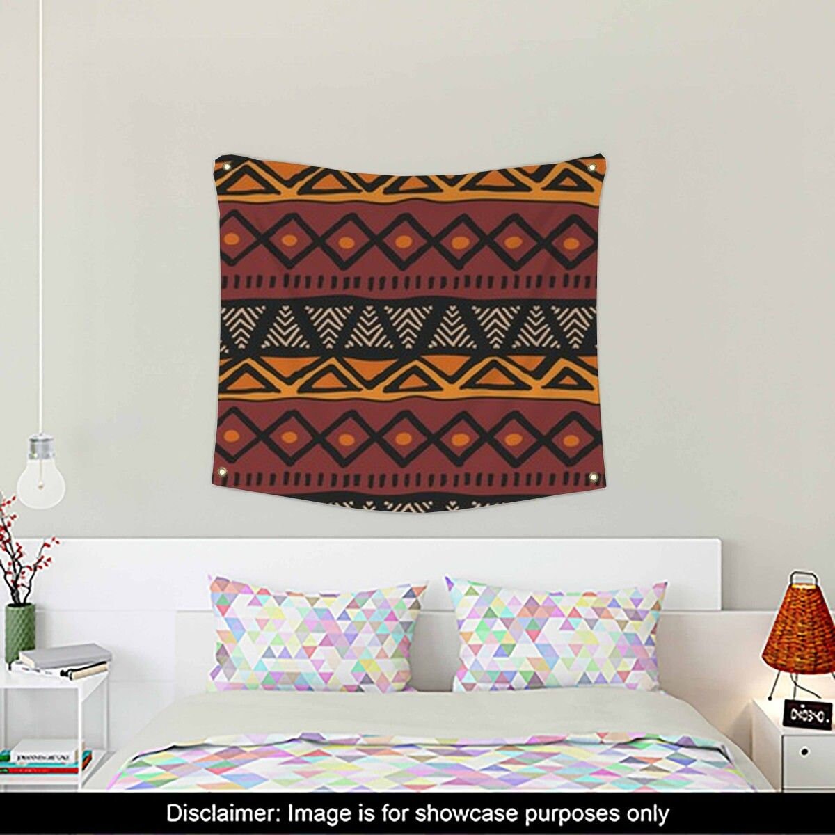 African Wall Tapestry African Wall Decor Burnt Orange Wall Etsy