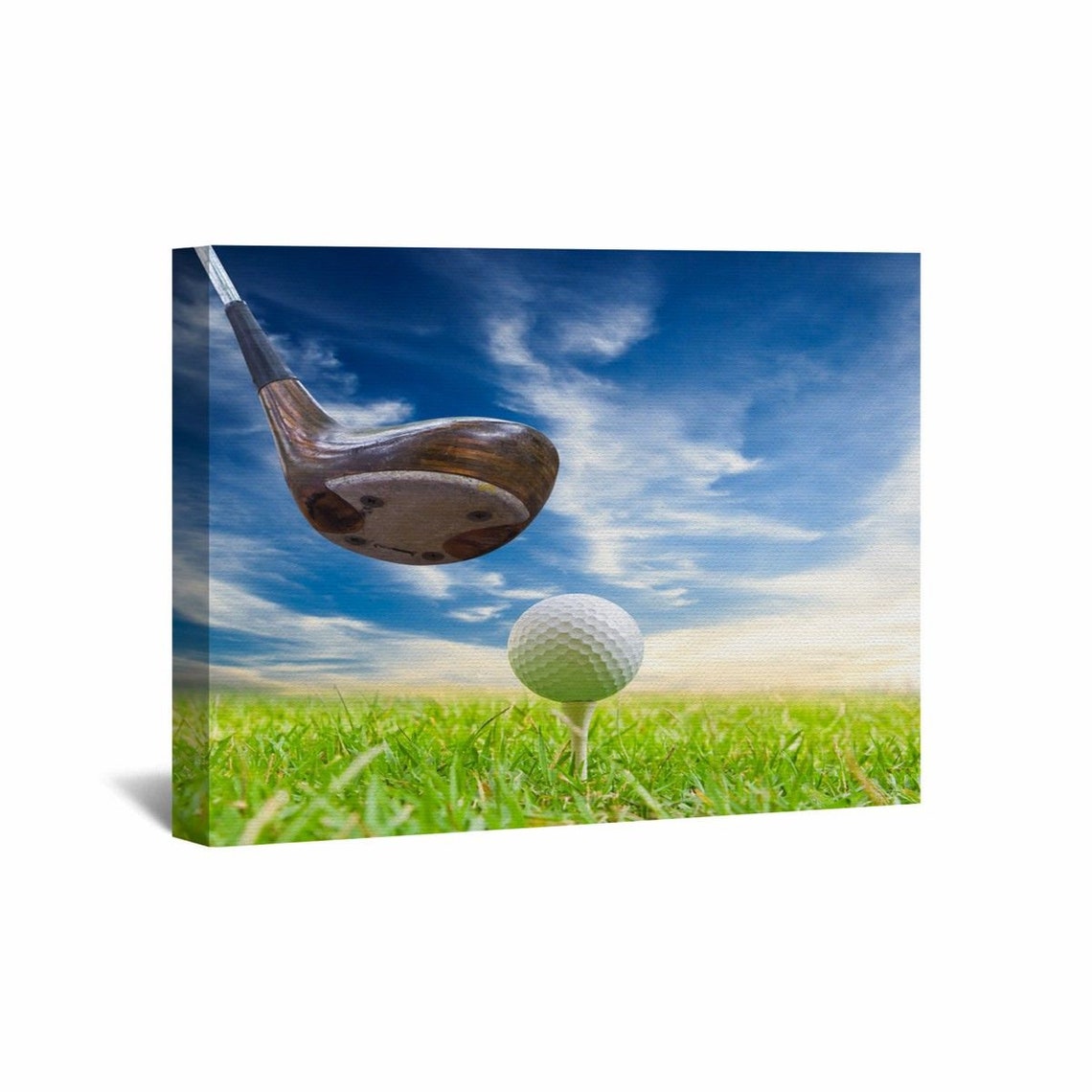 Golf Canvas Wall Art Golf Wall Art Golf Ball Decor Blue And Etsy