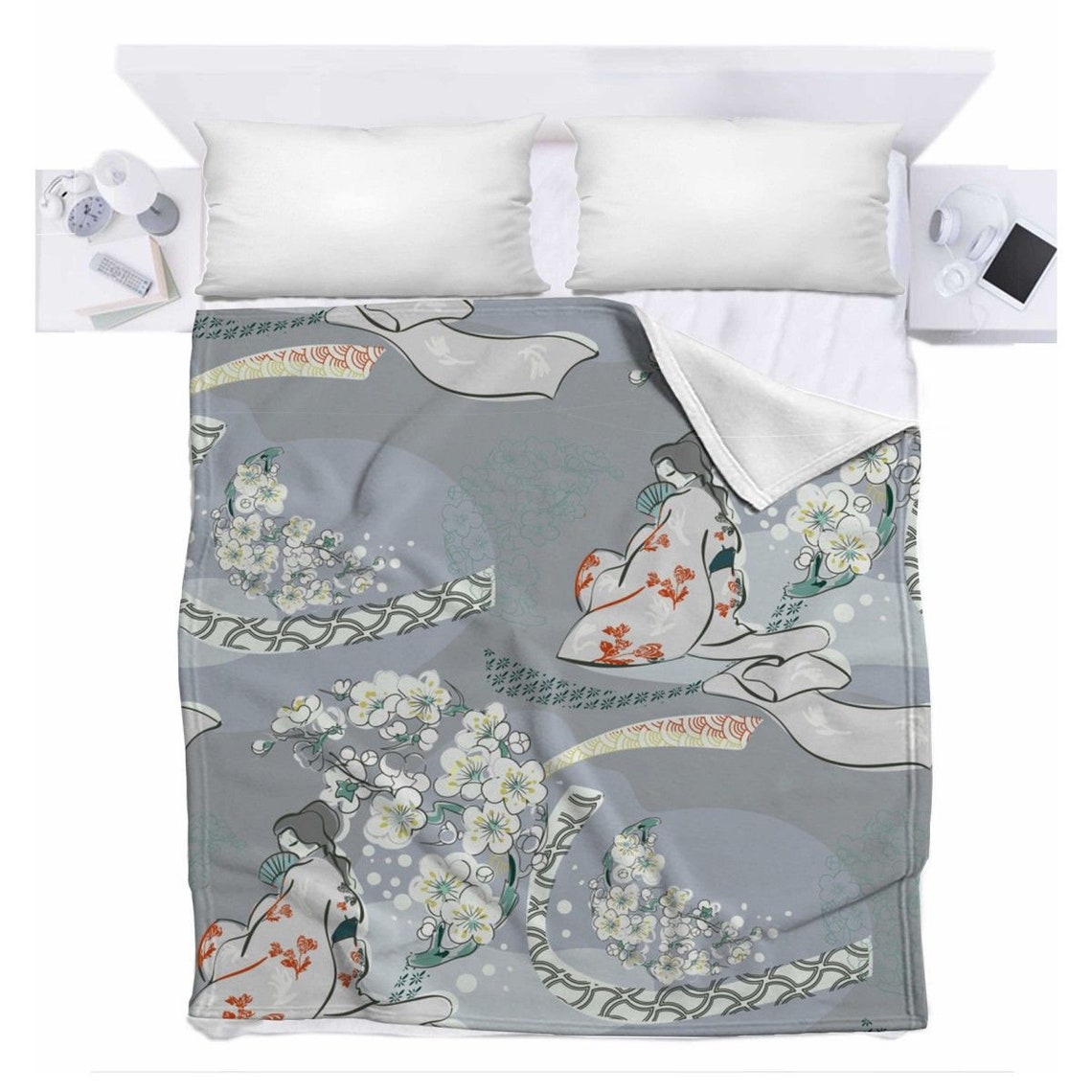 Japanese Bedding Japanese Bedspread Japanese Bed Cover Etsy