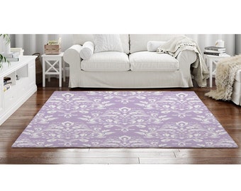 ALAZA Purple Lavender Flower Blossom Rug Rugs Non-Slip Floor Mat Doormats for Child Living Room Bedroom ALAZA Purple Lavender Flower Blossom Rug Rugs Non-Slip Floor Mat Doormats for Child Living Room Bedroom