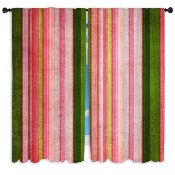 Pink and Orange Curtains Etsy