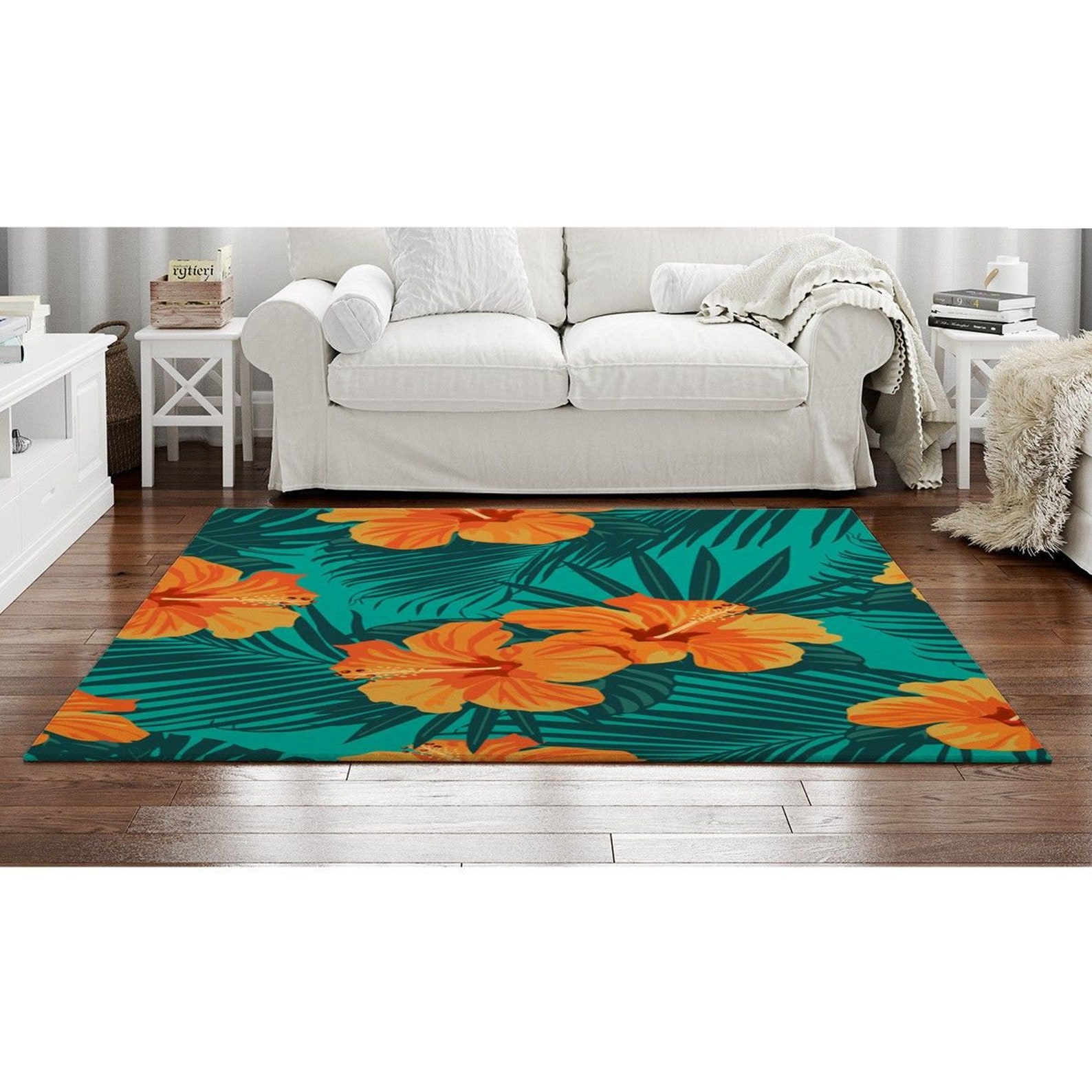Hawaiian Rugs Tropical Area Rug Tropical Rugs Tropical Etsy