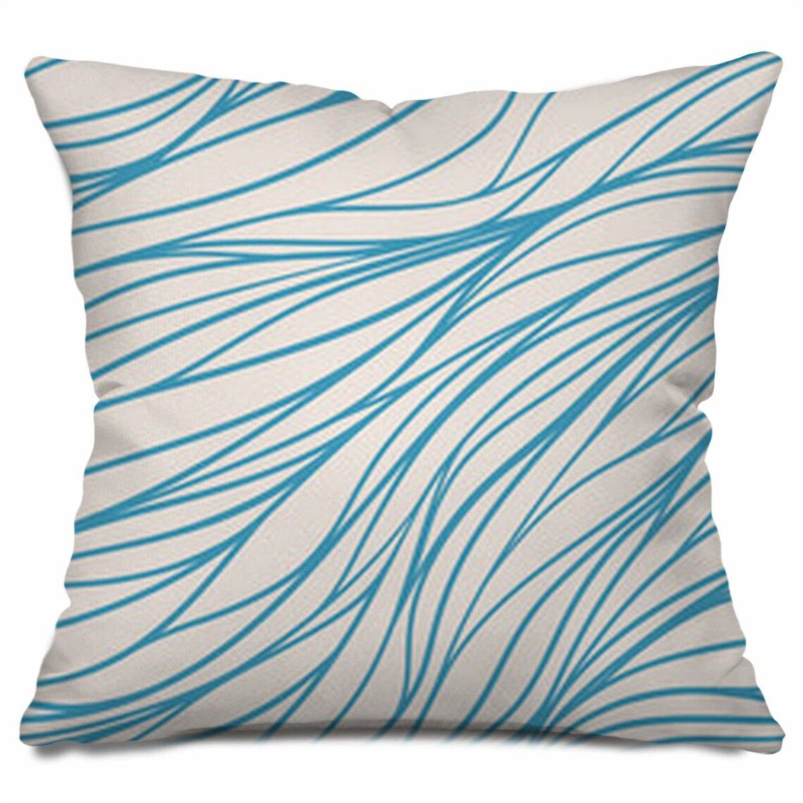 Abstract Pillow Abstract Throw Pillow Blue And Beige Throw Etsy