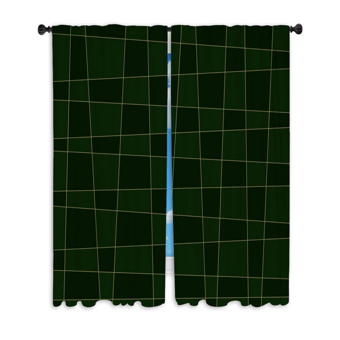 Emerald Green Window Curtains Green Curtains Emerald Green Etsy