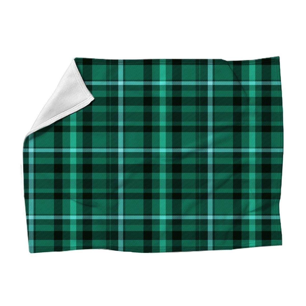 Emerald Green Blankets Green Plaid Blanket Emerald Green Etsy
