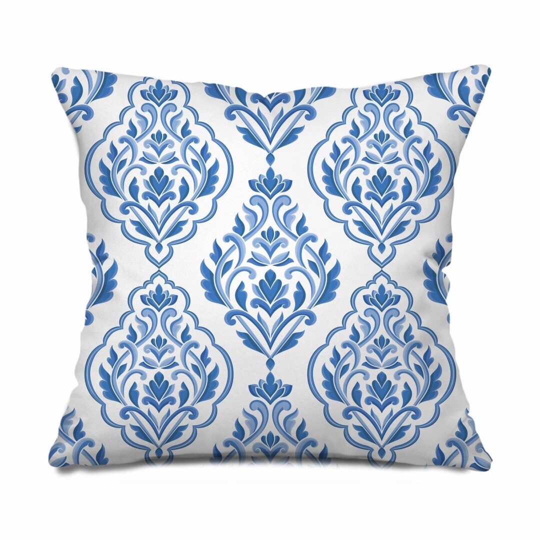 Baroque Pillow French Country Pillow Cover Damask Throw Etsy