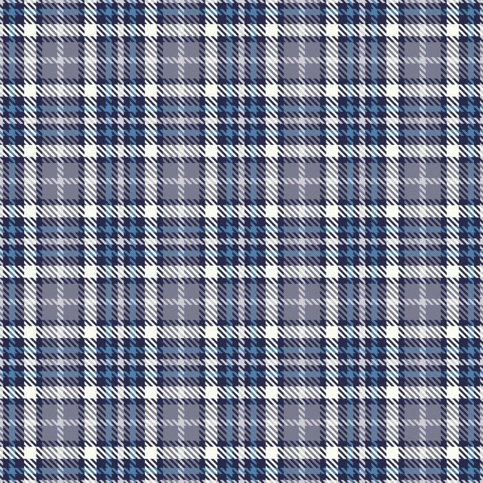 Graue und blaue Badematte karierte Baddeko grau und blau | Etsy