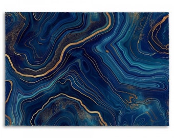 Cobalt Blue Rugs Blue Agate With Golden Veins Area Rug Indigo Azure And Gold Area Rugs Marble Rug Luxury Rugs