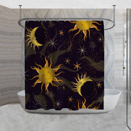 Celestial Bathroom Set Moon Stars Sun Bathroom Decor - Etsy