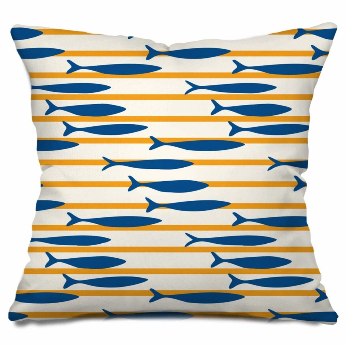 Fish Stripes Pillows Sardine Fish Pattern Pillow Covers Etsy