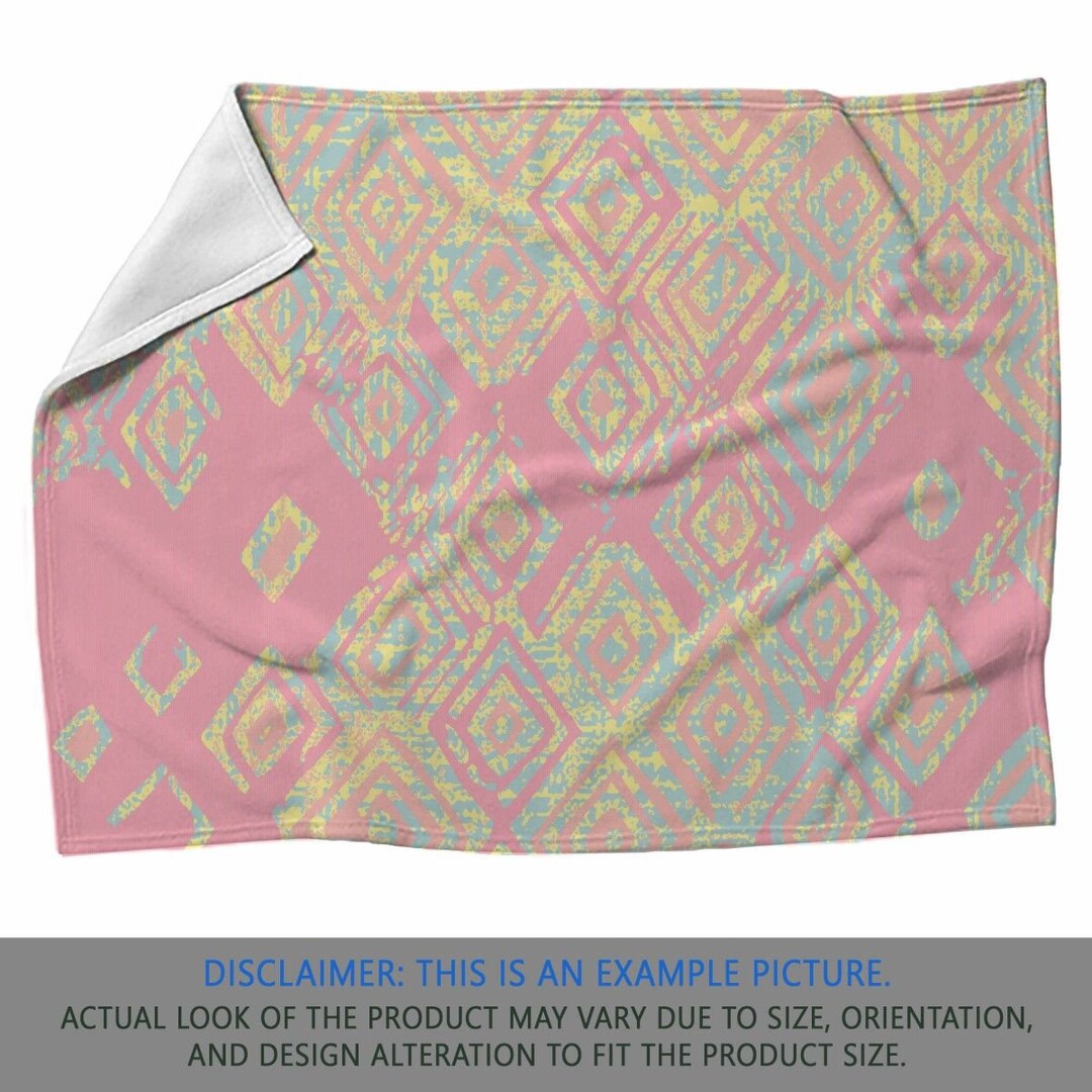 Geometric Blanket, Diamond Blankets, Grunge Sherpa Blanket, Artistic