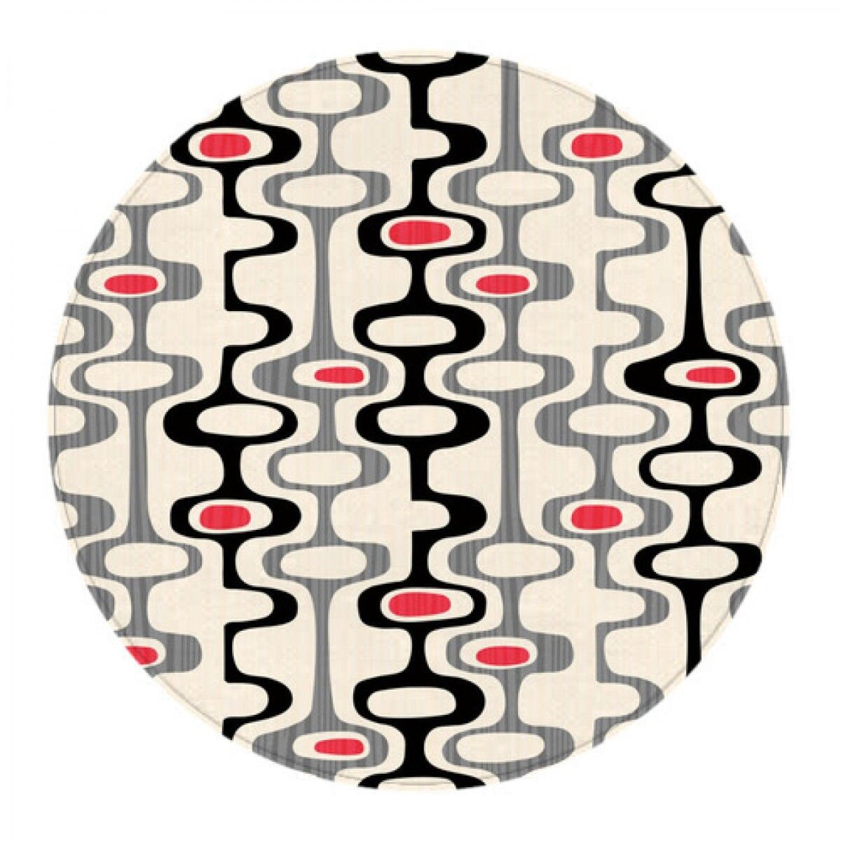 1960s Round Rug 1960s Circle Rug Mid Century Abstract Rug Etsy.de