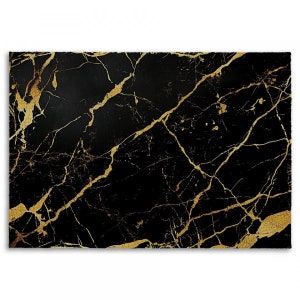 Black And Gold Rug Black With Matte Gold Veins Area Rug Marble Area Rug Contemporary Area Rug Black Rugs For Living Room