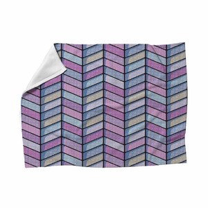 Lila Decken geometrische Decke Lila Fischgrät decken | Etsy