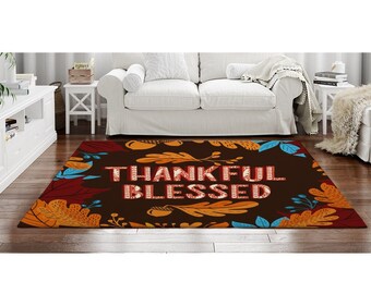 ALAZA Funny Turkey for Thanksgiving Maple Leaf Non Slip Area Rug 5' x 7' for Living Dinning Room Bedroom Kitchen Hallway Office Modern Home Decorative ALAZA Funny Turkey for Thanksgiving Maple Leaf Non Slip Area Rug 5' x 7' for Living Dinning Room Bedroom Kitchen Hallway Office Modern Home Decorative