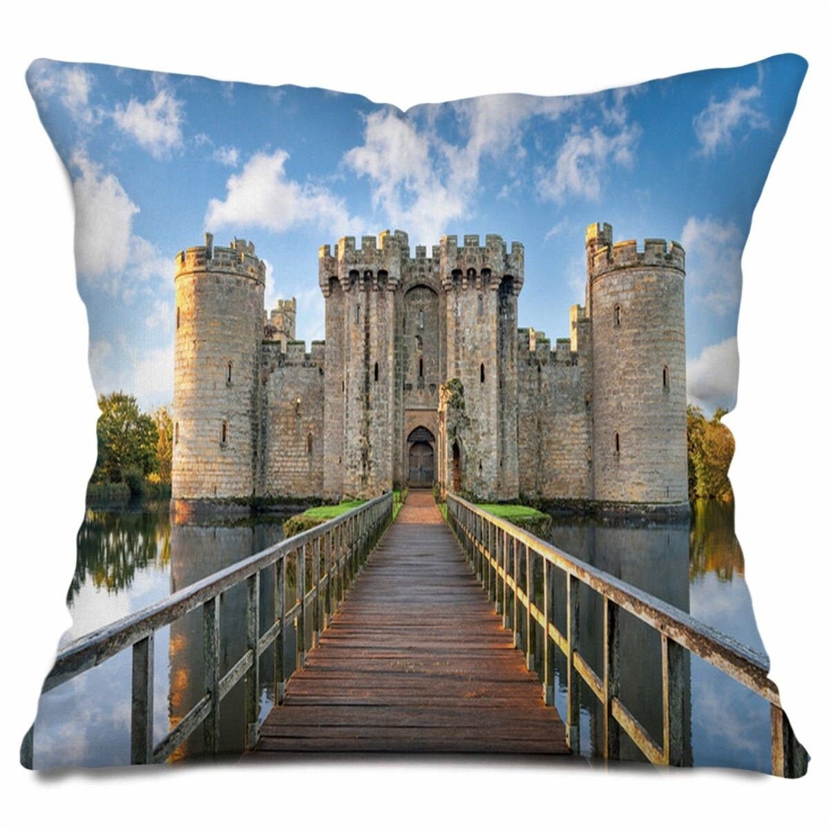 Castle pillows castle throw pillows castle blue sky throw Etsy