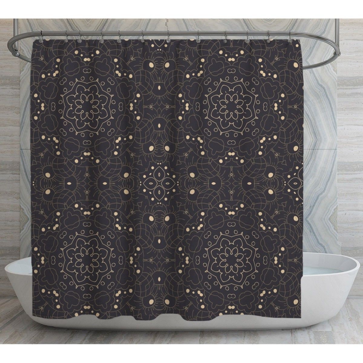 Rideaux De Douche gris,