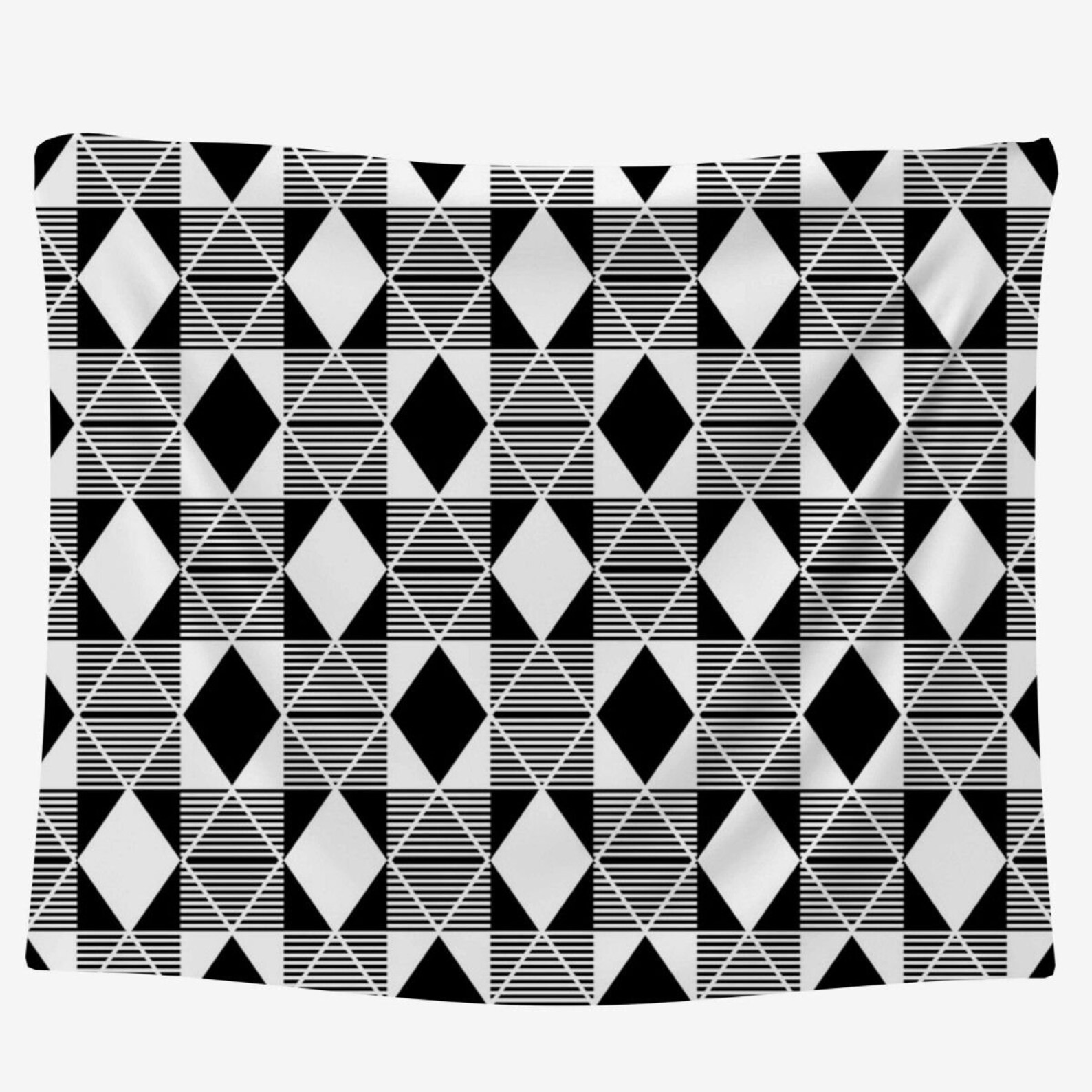 Black And White Harlequin Fabric Harlequin Pattern Fabric By Etsy