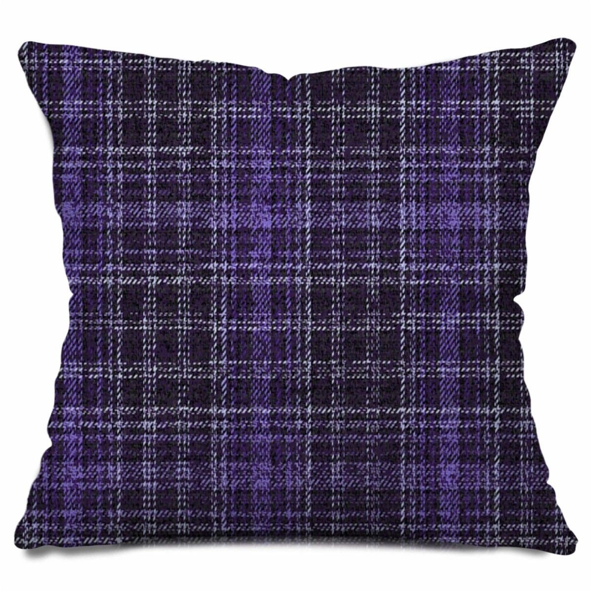 Graues und lila Kissen karierte Kissen karierte Kissen | Etsy