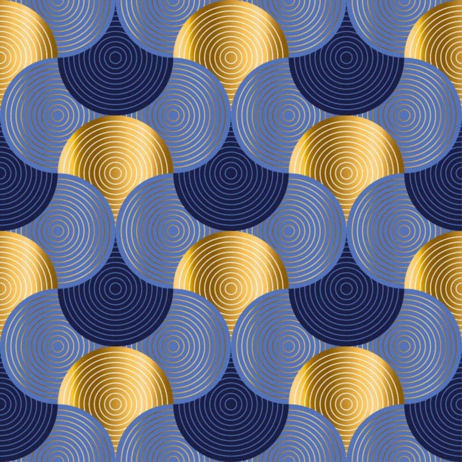 Blue and Gold Pattern Rug Navy Blue Area Rug Navy Blue and Etsy