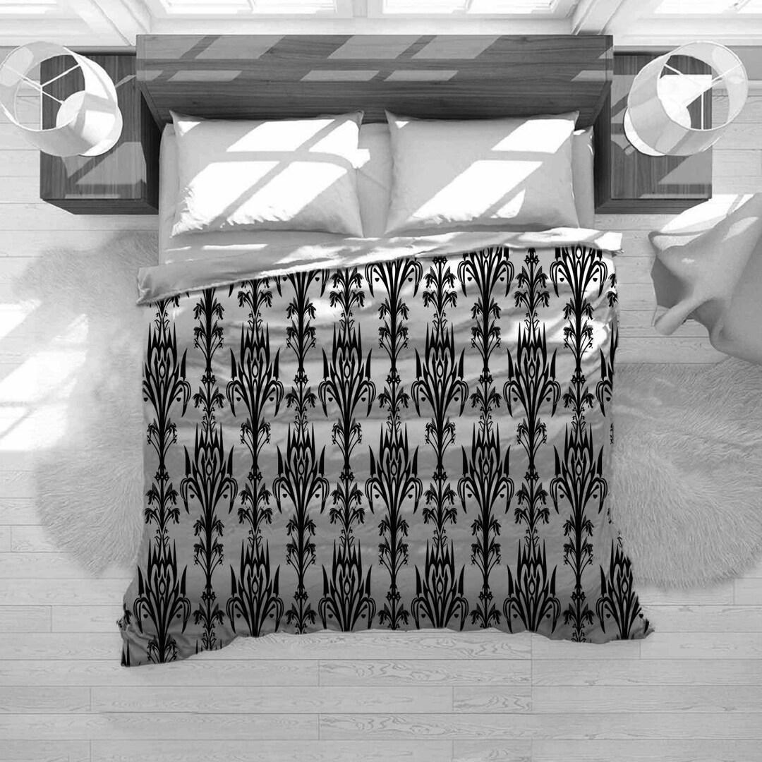 Gothic Bedding Black Medieval Bedding Set European Etsy