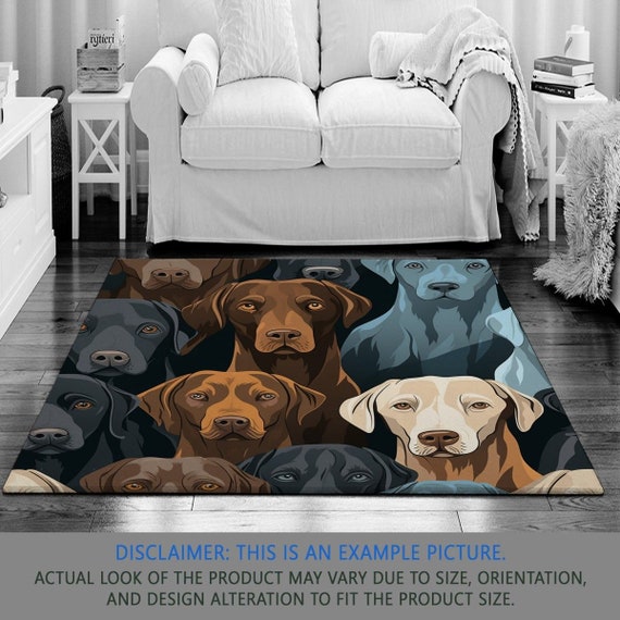 Dog Rug, Cute Dogs Rugs, Puppies Area Rug, Pet Lover Living Room Rugs, Dog  Lover Home Decor 