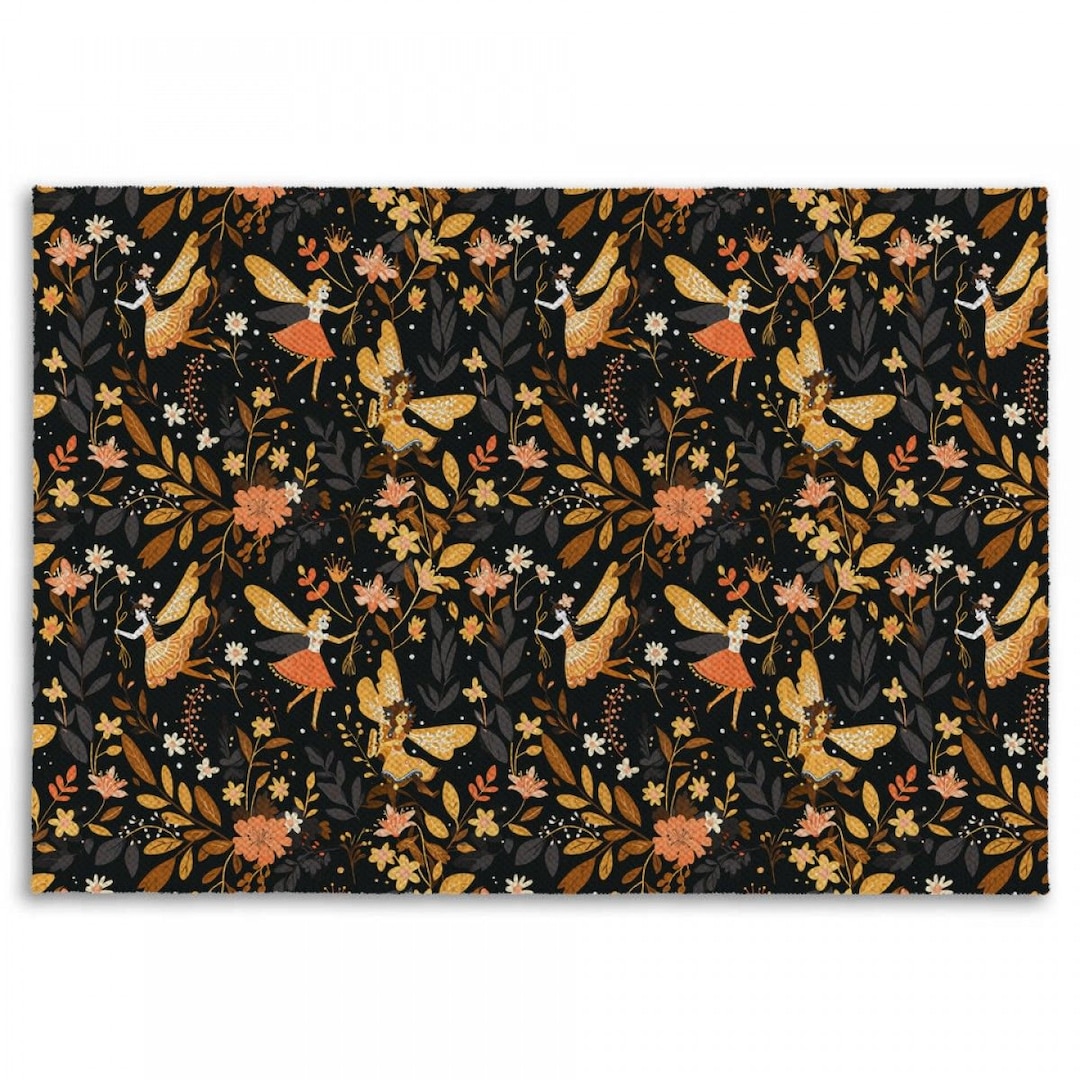 Fairy Rug, Fantasy Rugs, Forest Area Rug, Floral Living Room Rugs ...