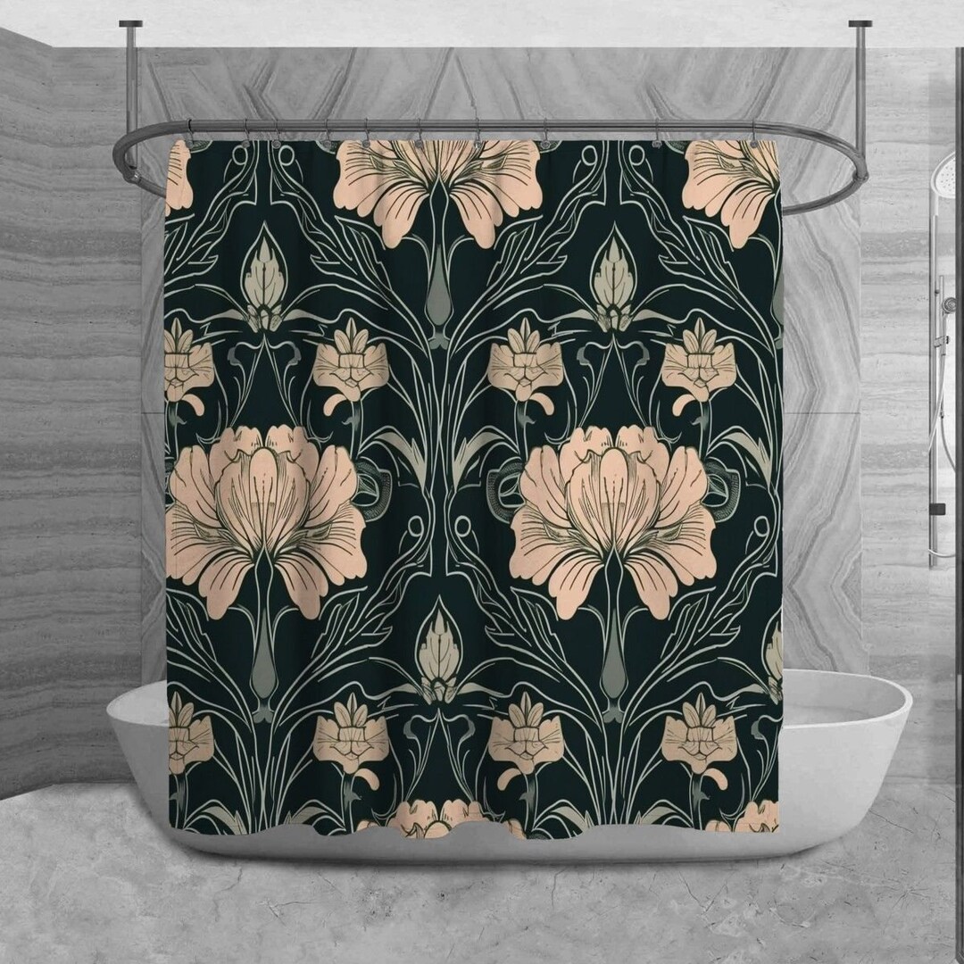 Art Nouveau Shower Curtains William Morris Style Shower Curtain ...