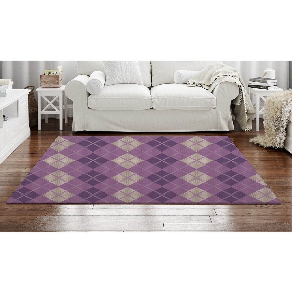 Preppy Rugs Argyle Area Rugs Retro Geometric Argyle Pattern Etsy