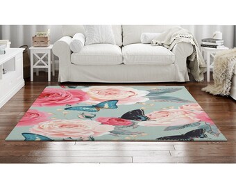 Round Area Rugs 4'x4' Chinese Art Vintage Butterflies Moths Carpets Indoors/Living Dining Room/Bedroom/Children Playroom/Kitchen/Bathroom Floor Mats Non Slip Rubber Backing Brown Round Area Rugs 4'x4' Chinese Art Vintage Butterflies Moths Carpets Indoors/Living Dining Room/Bedroom/Children Playroom/Kitchen/Bathroom Floor Mats Non Slip Rubber Backing Brown