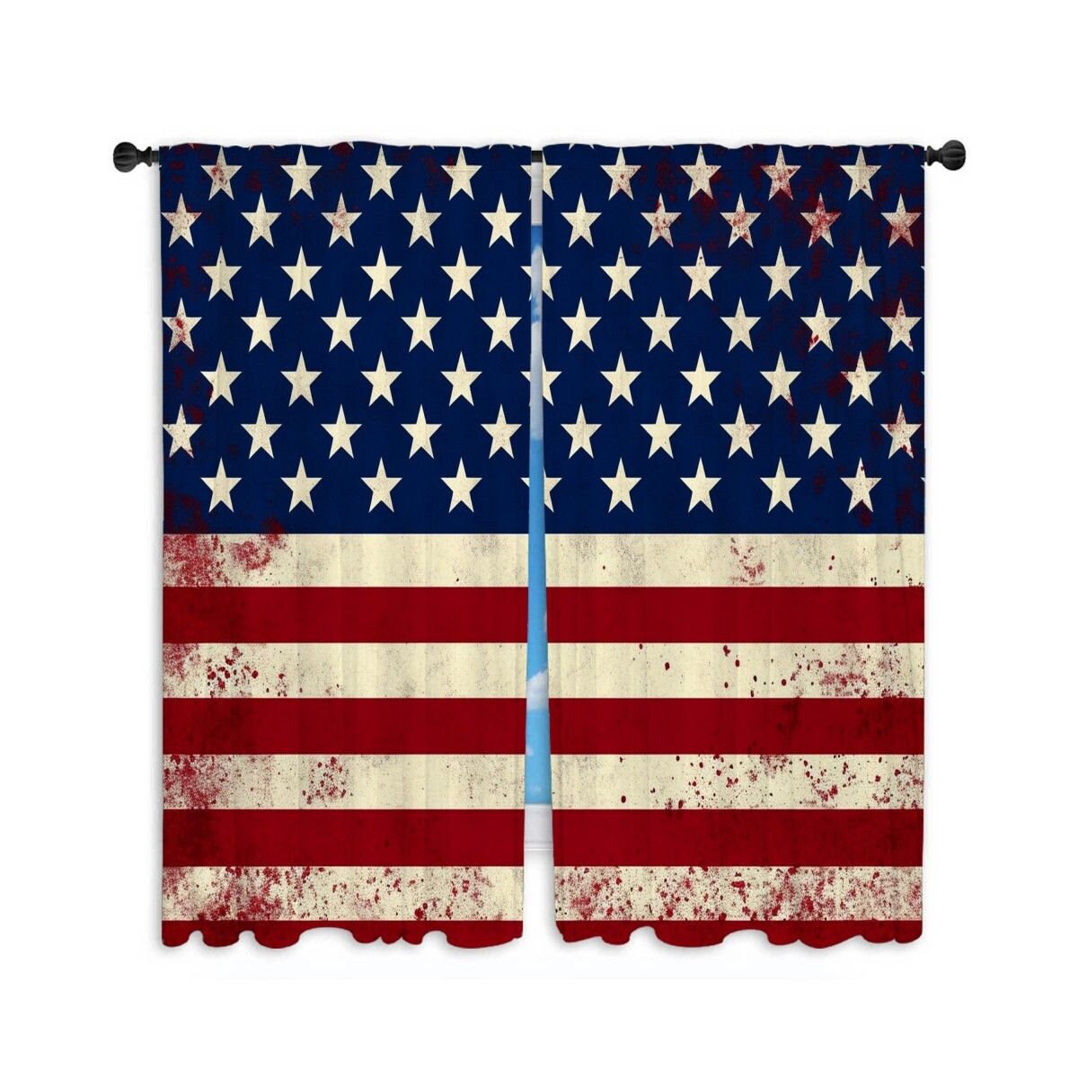American flag sale bedroom curtains