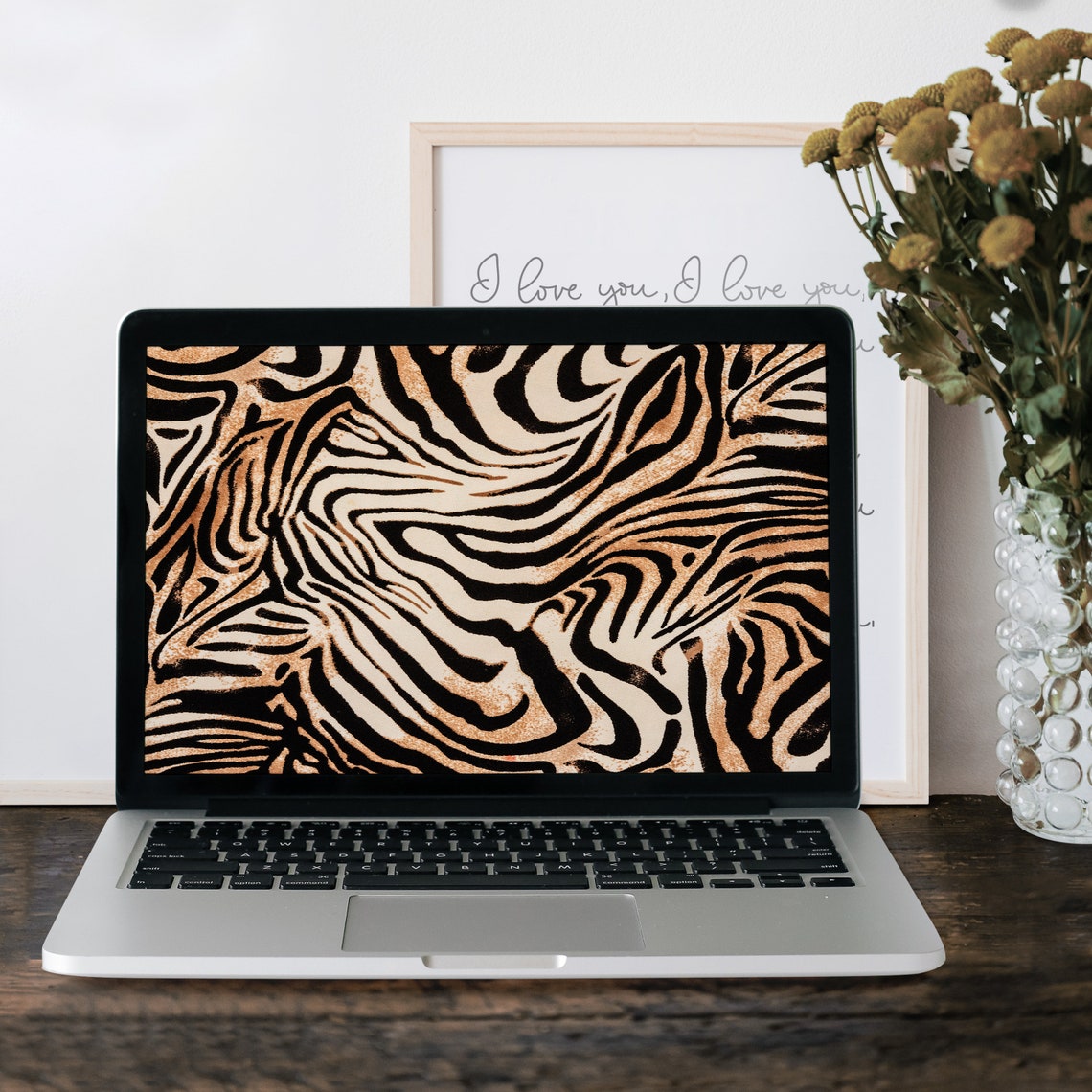 Tiger Stripes Digital Desktop Wallpaper Animal Digital - Etsy