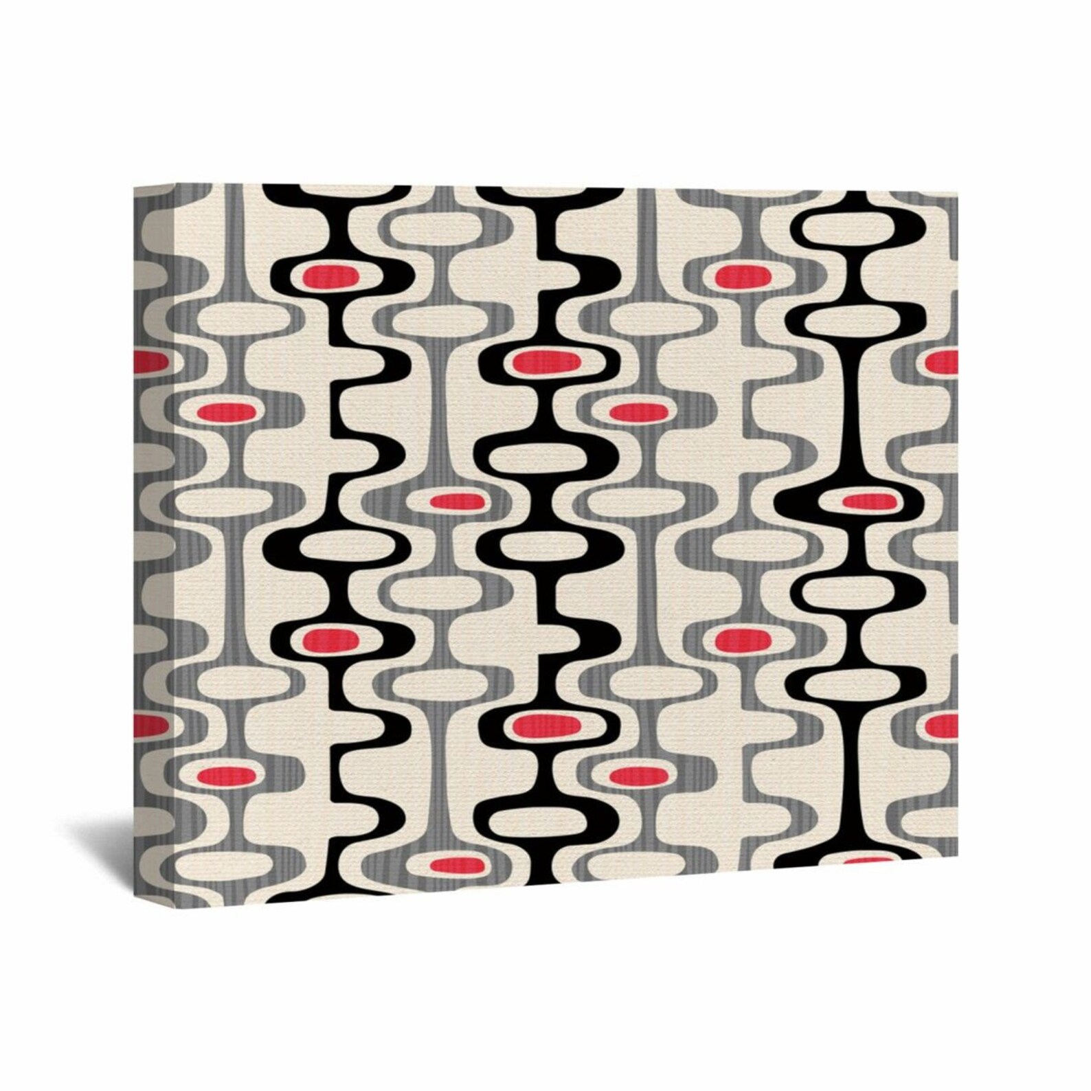 1960s Canvas 1960s Wall Art 1960s Wall Decor Black And Etsy