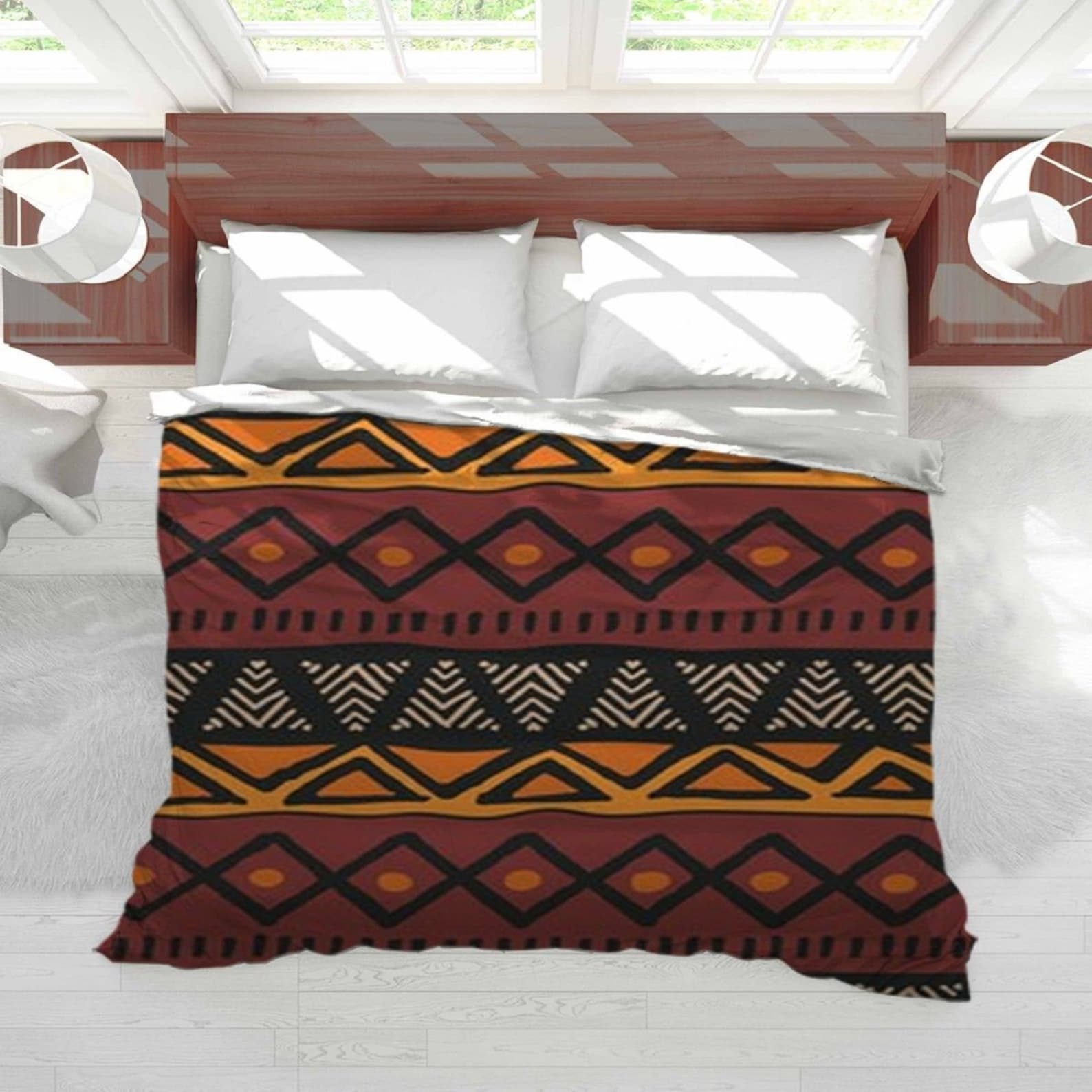 African Duvet African Bedding Tribal Ethnic Duvet Cover Etsy