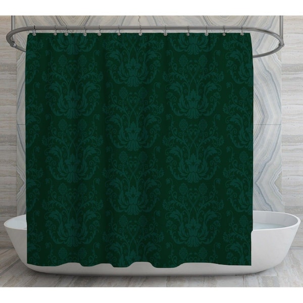 Green Shower Curtain Etsy
