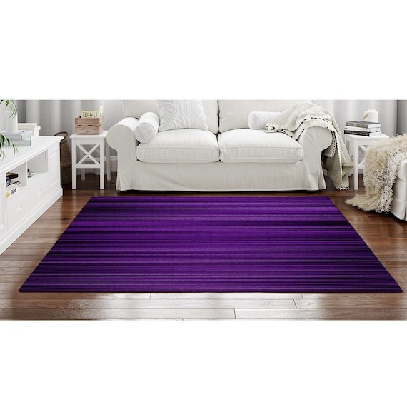Dark Purple Abstract Area Rug Dark Purple Rug Purple Area Etsy