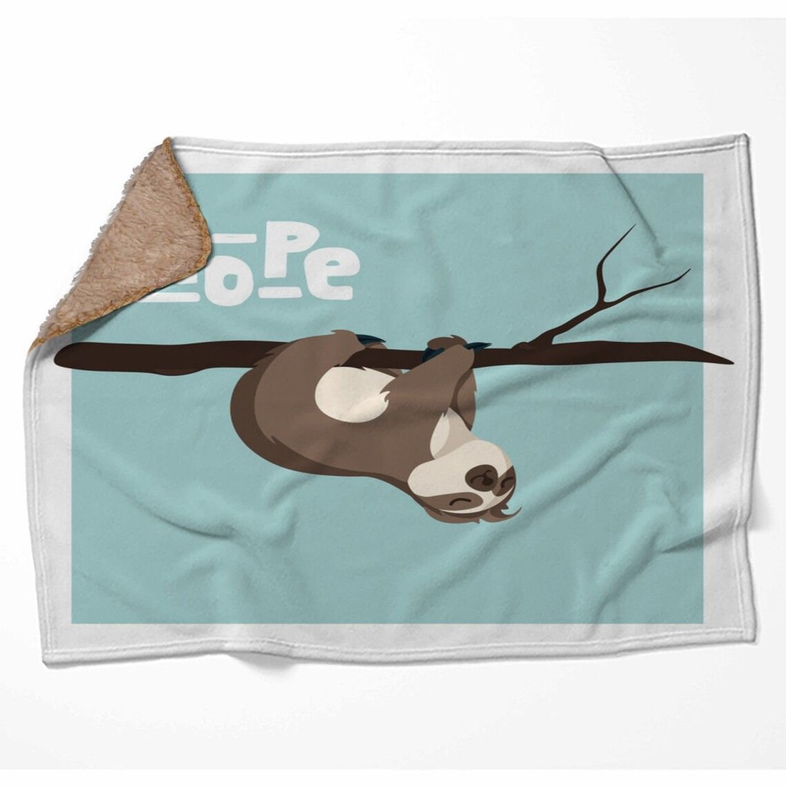 Funny Blankets Cute Fleece Blanket Funny Sloth Blanket Etsy